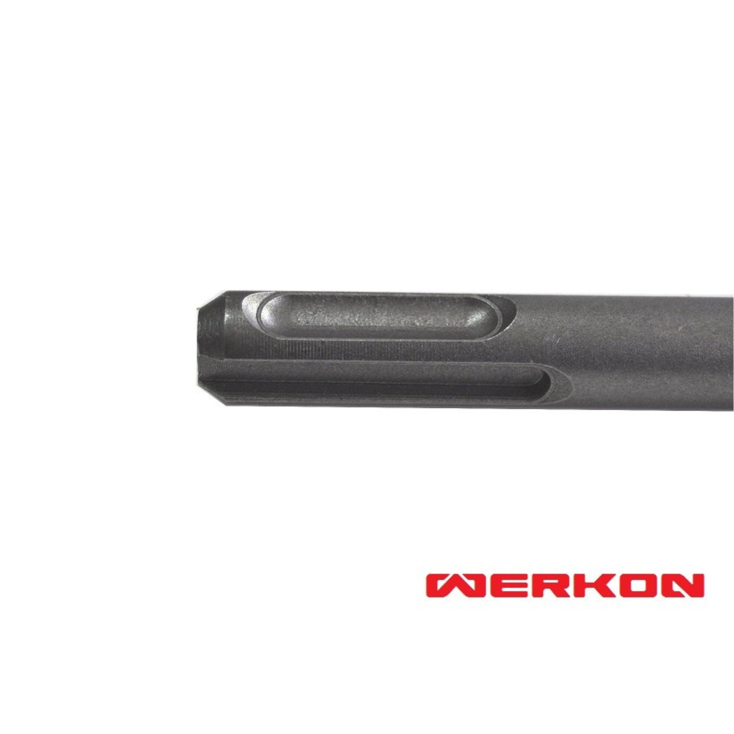 Długie wiertło udarowe SDS Plus WERHE 16x460 mm do betonu muru - obrazek 2