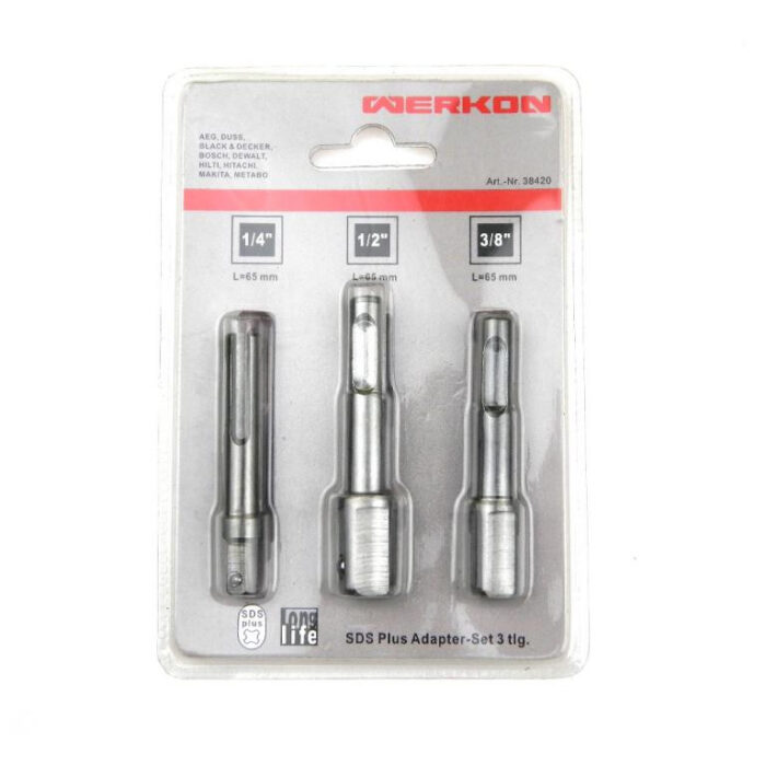Przejście z SDS+ na 1/4",1/2",3/8"