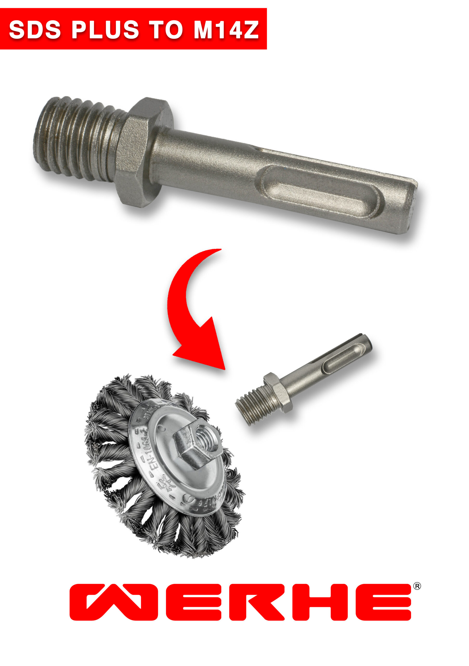 Adapter WERHE SDS Plus do uchwytu M14 - obrazek 2