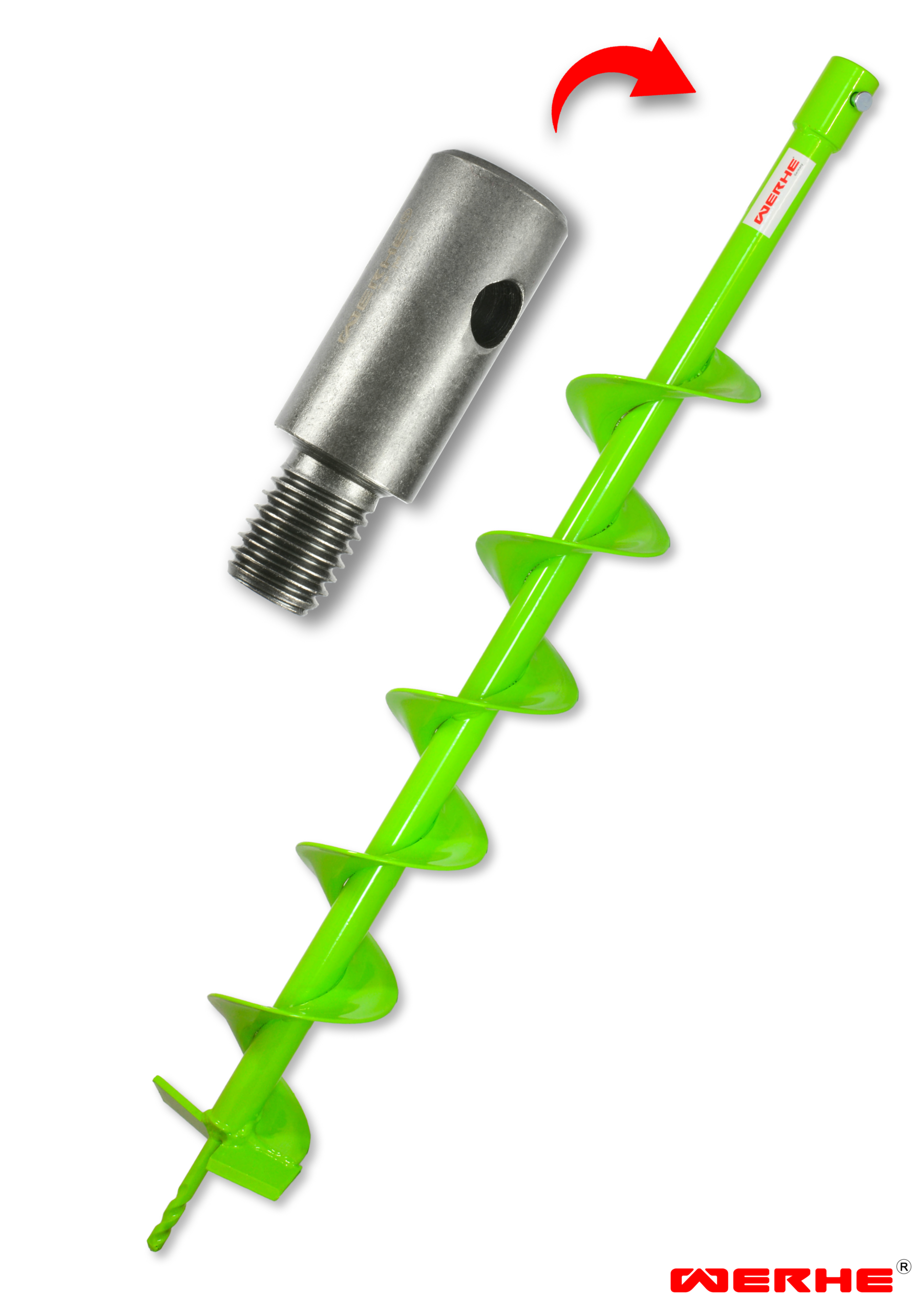 Wiertło Do Gleby 120mm Pojedynczo Plecione Z adapterem M14