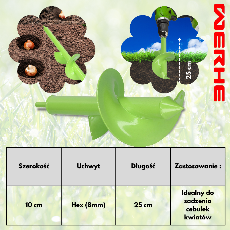 Świder do ziemi 100x250 mm do wkrętarki – sadzenie, drenaż i montaż w ogrodzie - obrazek 6