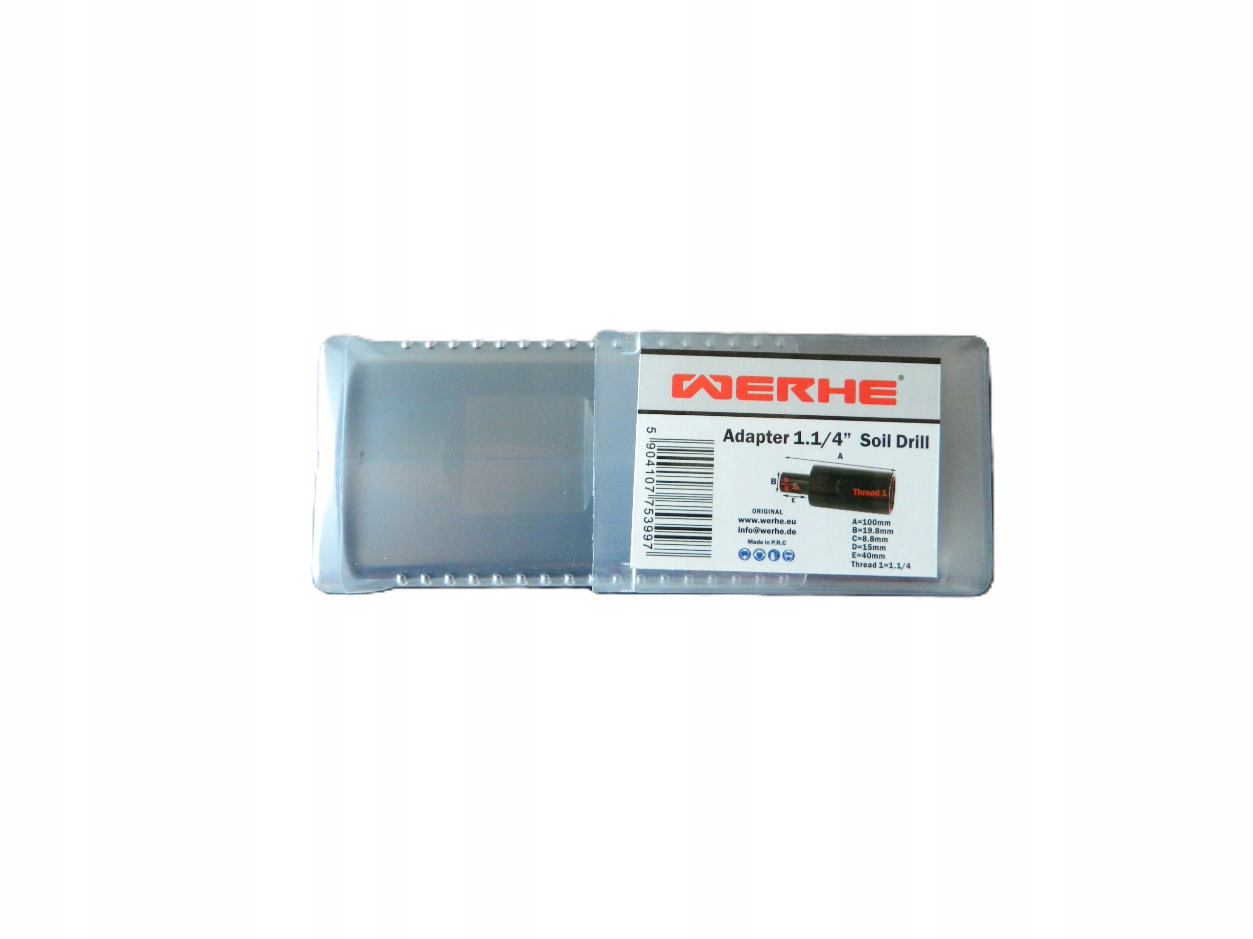 Adapter wewnętrzny WERHE 1.1/4" do wiertła glebowego - obrazek 4