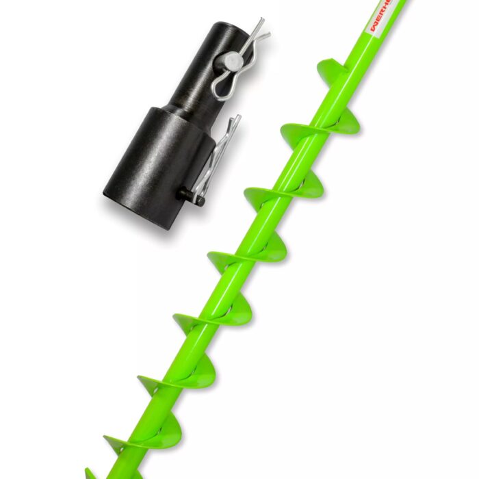Świder glebowy pełny WERHE 80 mm do wiertnicy spalinowej + Adapter STIHL