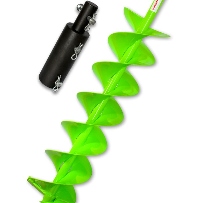 Zestaw świder glebowy 180 mm H podwójna spirala + adapter Makita do młotowiertarki