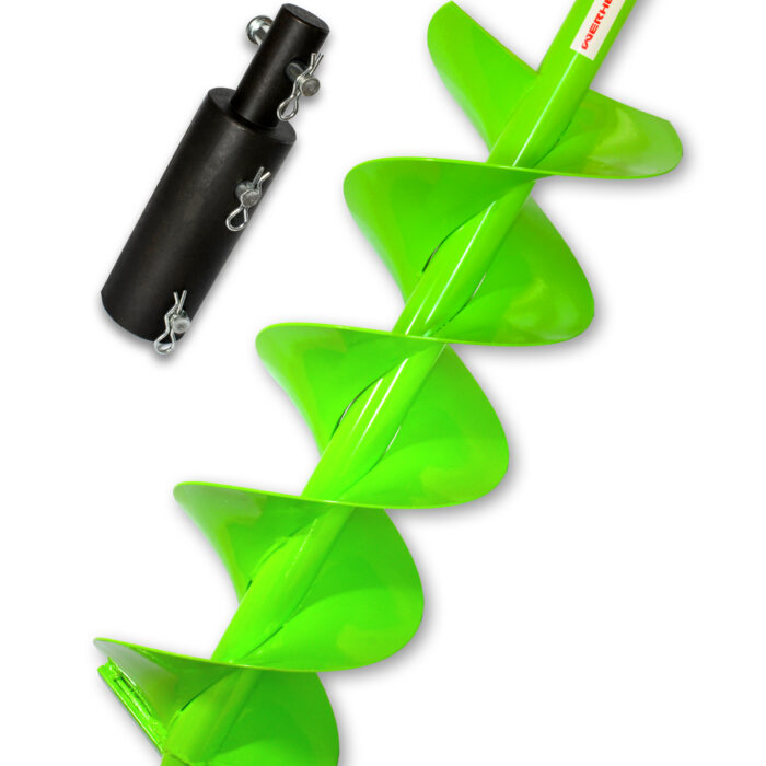 Zestaw świder glebowy 250 mm H podwójna spirala + adapter Makita do młotowiertarki
