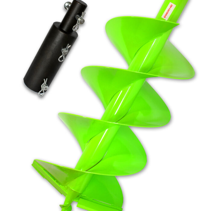 Zestaw świder glebowy 300 mm H podwójna spirala + adapter Makita do młotowiertarki